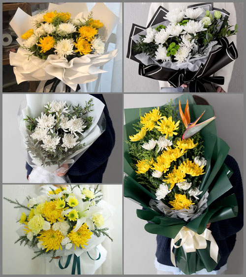 山东青岛平度市旧店镇王家流河村白事花束代送